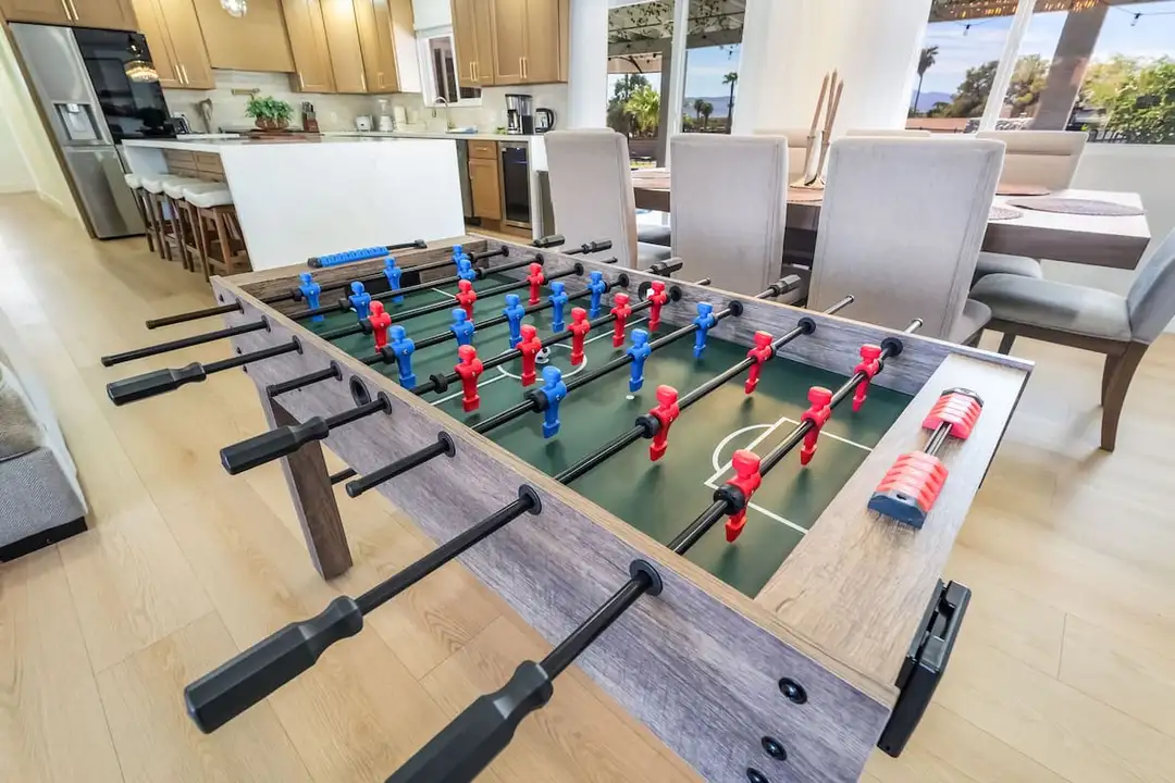 Foosball table for games at home